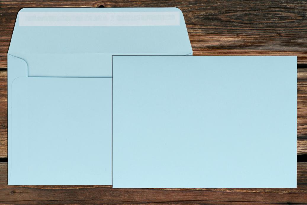 Briefhüllen C6 114x162 mm Haftklebend Hellblau 80 g/qm